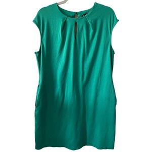 New York and Co NYC Green Cap Sleeve Dress Size XL